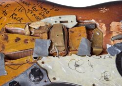 NIRVANA: 1989 KURT COBAIN STAGE-PLAYED AND SMASHED "THROW MY ASS IN JAIL" FENDER MUSTANG ELECTRIC GUITAR (WITH PHOTOS) - 15