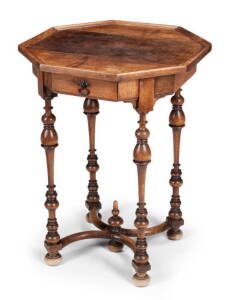 OCTAGONAL WOODEN OCCASIONAL TABLE