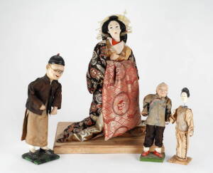 GROUP OF FOUR ASIAN DOLLS