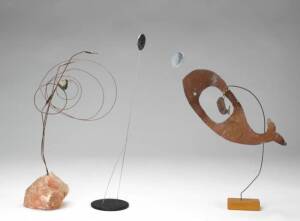 GROUP OF THREE WIRE SCULPTURES