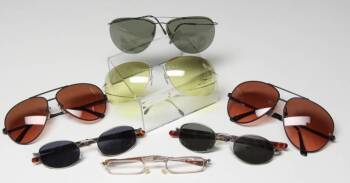 GROUP OF TONY CURTIS SERENGETI, SILHOUETTE, AND OTHER SUNGLASSES