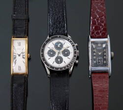 THREE METAL WRISTWATCHES