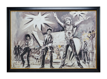 RONNIE WOOD: SIGNED LIMITED EDITION "ROLLING STONES, BIGGER BANG" ART PRINT