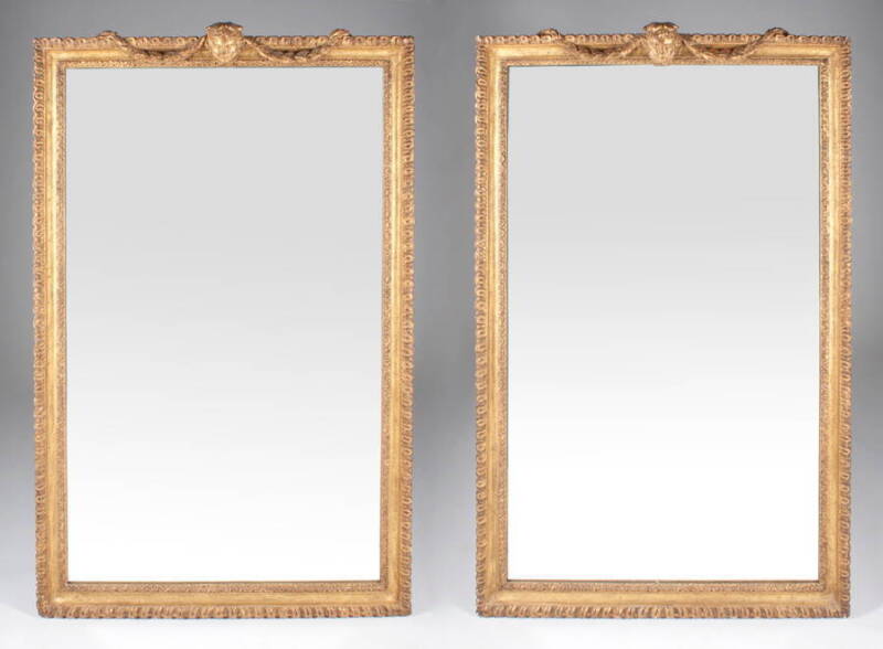 PAIR OF ANTIQUE GILDED MIRRORS