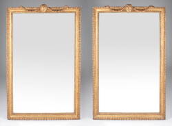 PAIR OF ANTIQUE GILDED MIRRORS