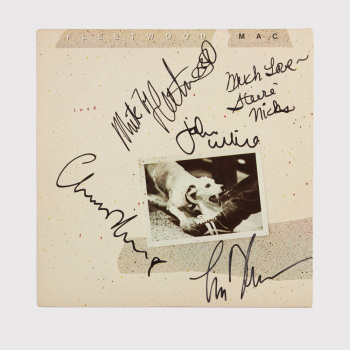 FLEETWOOD MAC: BAND-SIGNED "TUSK" RECORD ALBUM