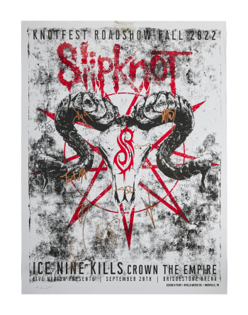 SLIPKNOT: 2022 LIMITED EDITION BAND-SIGNED POSTER