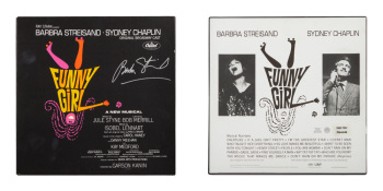 BARBRA STREISAND: SIGNED 50TH ANNIVERSARY "FUNNY GIRL (ORIGINAL BROADWAY CAST)" RECORD BOX SET