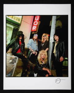 TIMOTHY WHITE COLOR PHOTOGRAPH OF GUNS N' ROSES