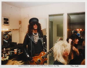 COLOR PHOTOGRAPH OF GUNS N' ROSES