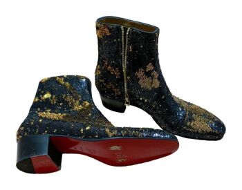 ELTON JOHN: PERSONALLY OWNED AND WORN LOUBOUTIN BOOTS