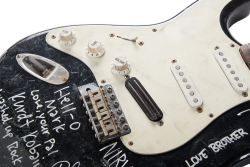 NIRVANA: KURT COBAIN SMASHED AND BAND-SIGNED "NEVERMIND" ERA FENDER STRATOCASTER ELECTRIC GUITAR - 14