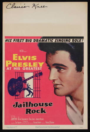 "JAILHOUSE ROCK" WINDOW CARD