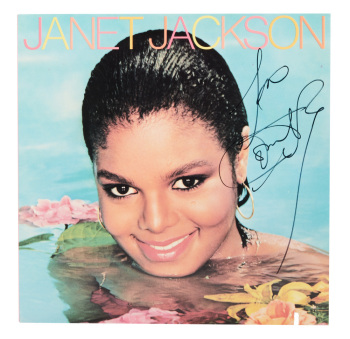 JANET JACKSON: SIGNED "JANET JACKSON" RECORD ALBUM
