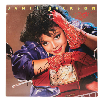 JANET JACKSON: SIGNED "DREAM STREET" RECORD ALBUM