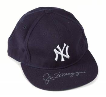 JOE DIMAGGIO SIGNED NEW YORK YANKEES BASEBALL CAP