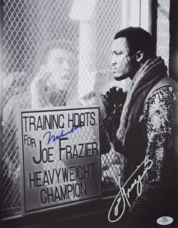 MUHAMMAD ALI AND JOE FRAZIER SIGNED PHOTOGRAPH