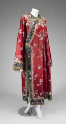 THE LAST EMPEROR LADIES RED SILK INFORMAL ROBE