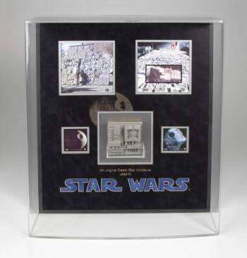 STAR WARS: A NEW HOPE FRAMED DEATH STAR PIECE DISPLAY