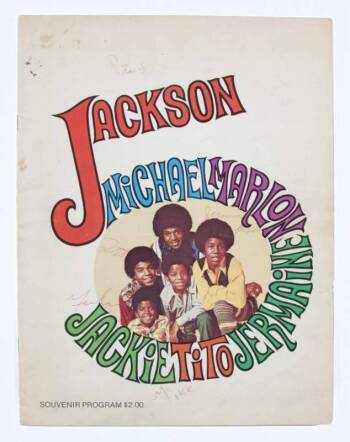 JACKSON 5 SIGNED PROGRAM