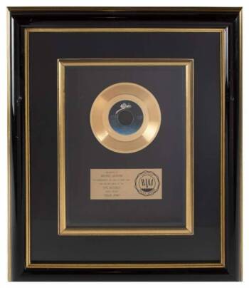 MICHAEL JACKSON "GOLD" SINGLE RECORD AWARD