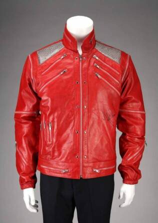 MICHAEL JACKSON SIGNED REPLICA BEAT IT JACKET