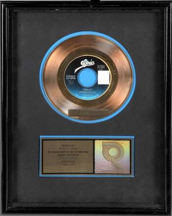 MICHAEL JACKSON "GOLD" RECORD AWARD