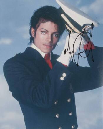 MICHAEL JACKSON SIGNED PHOTOGRAPH