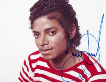 MICHAEL JACKSON SIGNED PHOTOGRAPH