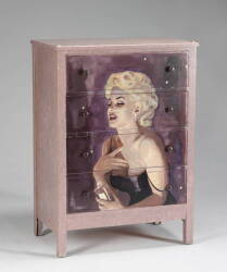 A CUSTOM HANDPAINTED MARILYN MONROE DRESSER