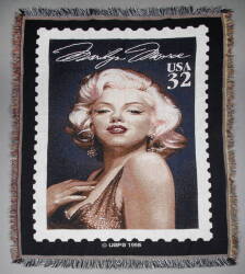 ANNA NICOLE SMITH MARILYN MONROE BLANKET