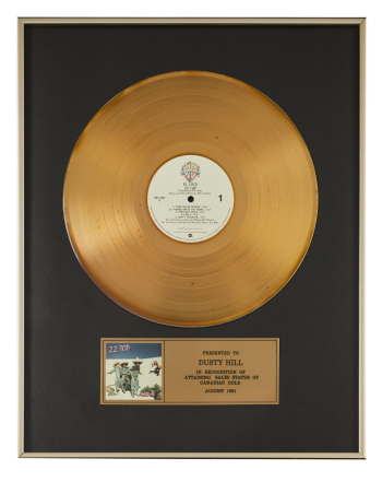 ZZ TOP | DUSTY HILL EL LOCO IN-HOUSE CANADIAN RECORD AWARD