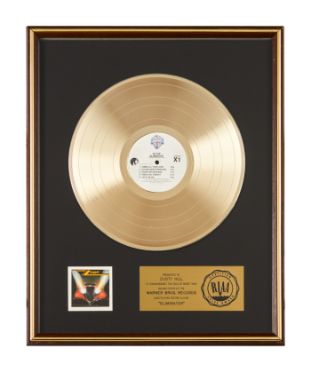 ZZ TOP | DUSTY HILL ELIMINATOR RIAA RECORD AWARD