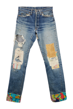 NIRVANA | KURT COBAIN PHOTO-MATCHED STAGE-WORN "HEART-SHAPED BOX" VIDEO-WORN AND MTV AWARDS EVENT-WORN LEVI'S JEANS (WITH BOOK)
