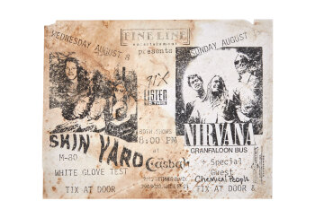 NIRVANA | 1990 "SKIN YARD AND NIRVANA" THE CASBAH CONCERT FLYER
