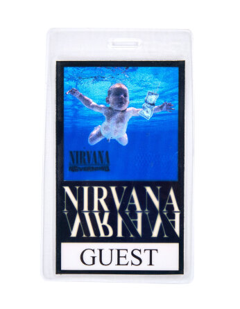 NIRVANA | 1991 "NEVERMIND" TOUR GUEST LAMINATE PASS