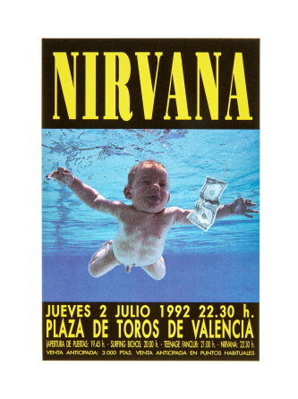 NIRVANA | 1992 VALENCIA, SPAIN CONCERT FLYER