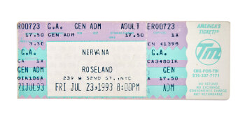 NIRVANA | 1993 ROSELAND BALLROOM TICKET