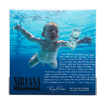 NIRVANA | ROBERT FISHER SIGNED "NEVERMIND" RECORD ALBUM