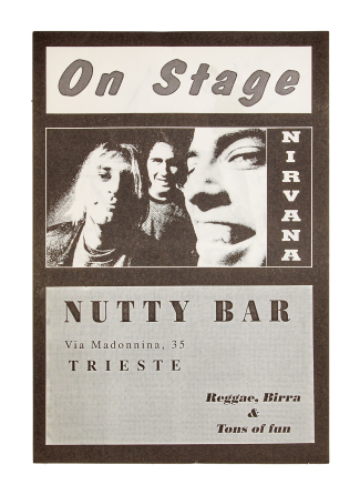 NIRVANA | 1991 NUTTY BAR CONCERT FLYER