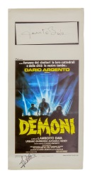 Demons | Lamberto Bava And Sergio Stivaletti Signed Italian Film Poster