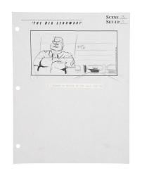 The Big Lebowski | One Page, Scene 33 / Set-Up 3 | "Bowling Scene 3" Original Storyboard