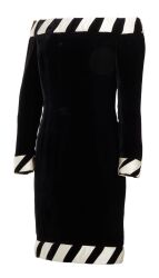 Princess Diana | Catherine Walker Black Velvet Cocktail Dress - 9