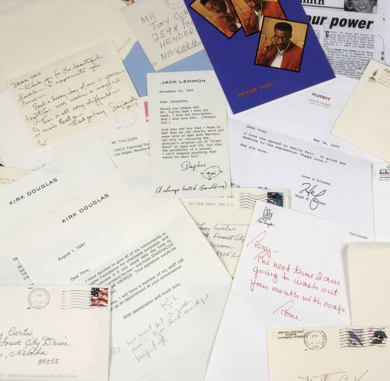 TONY CURTIS CELEBRITY CORRESPONDENCE