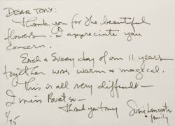 TONY CURTIS CELEBRITY CORRESPONDENCE - 5