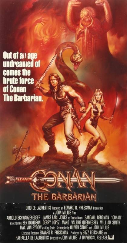 CONAN THE BARBARIAN CONAN POSTER ART DEPARTMENT MOCK-UP POSTER