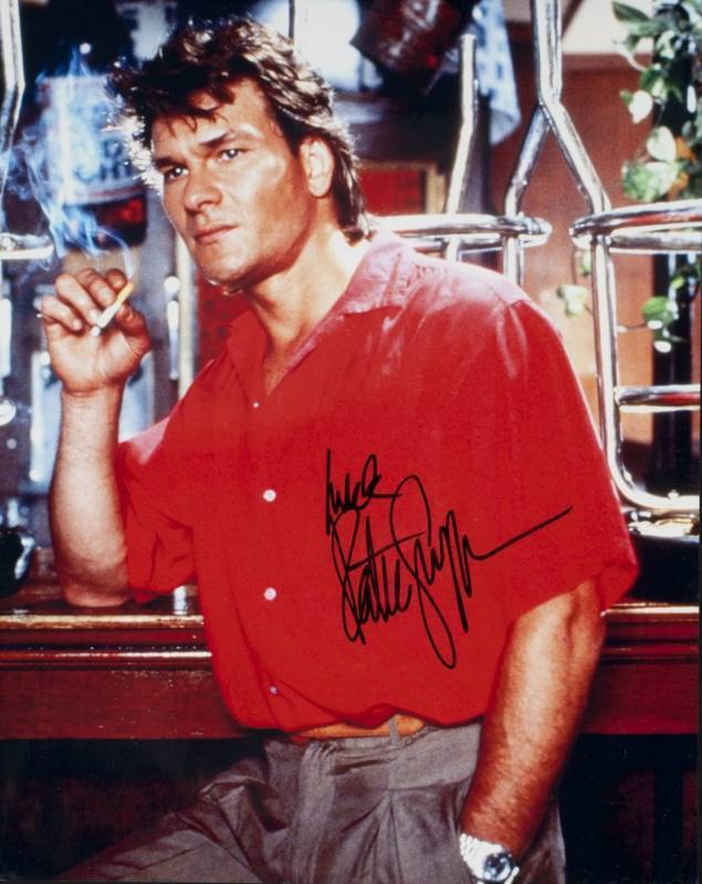 PATRICK SWAYZE SIGNED PHOTOGRAPH