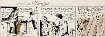 KEN BALD AND ALFRED ANDRIOLA SIGNED COMIC STRIPS