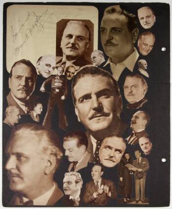 FRANK MORGAN COLLAGE WITH SIGNATURE