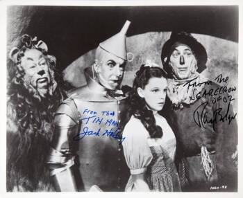 RAY BOLGER AND JACK HALEY SIGNED PHOTOGRAPH